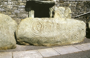 Image of tri spiral for changing energies at Newgrange 