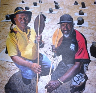 Elders Perform Sacred Ritual for Ancient Remains