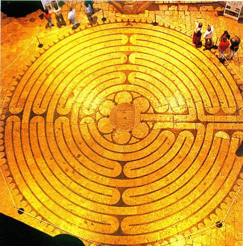 Labyrinth in Chartres Cathedral