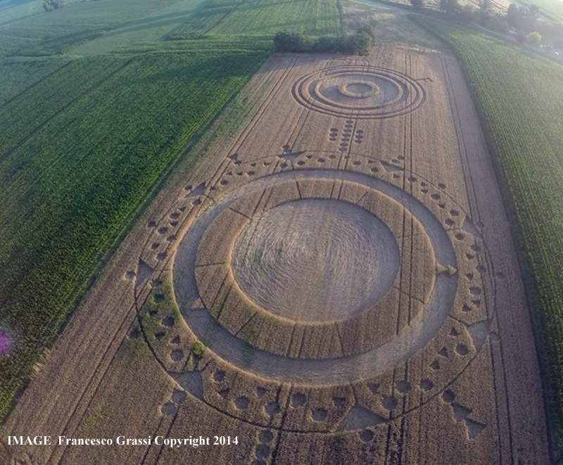 New crop circle in Italy that arrived on the Solstice