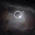 new moon solar eclipse - landscape photography