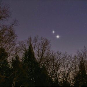 The Star Conjunction in the night sky